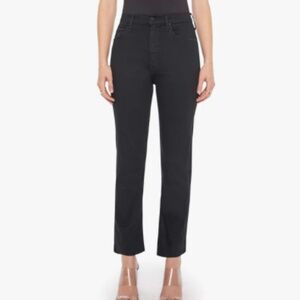 MOTHER high waisted rider ankle not guilty black jeans size 30 NWT